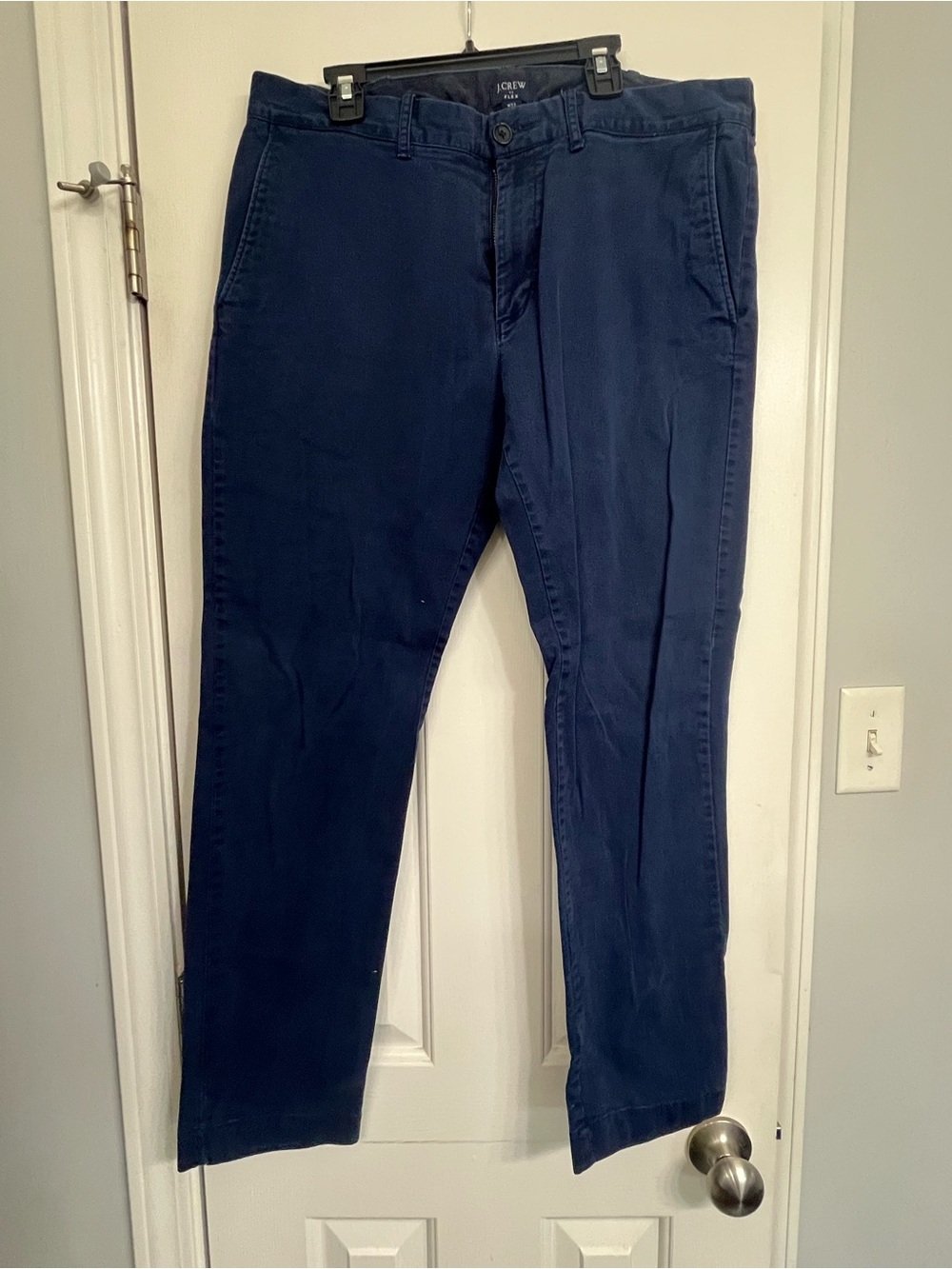 J. Crew Men's Dark Navy Straight Chinos